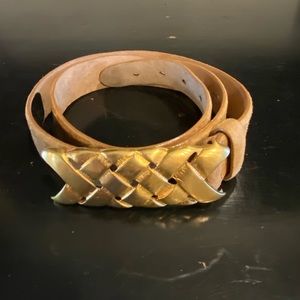 DONNA KARAN VINTAGE SUEDE TAN BELT Size-34
